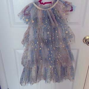 Lola and the Boys girls size 8 pastel star dress EUC